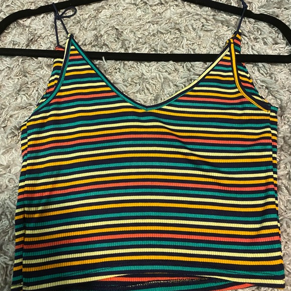 Pacsun colorful stripe spaghetti strap top - Picture 2 of 8